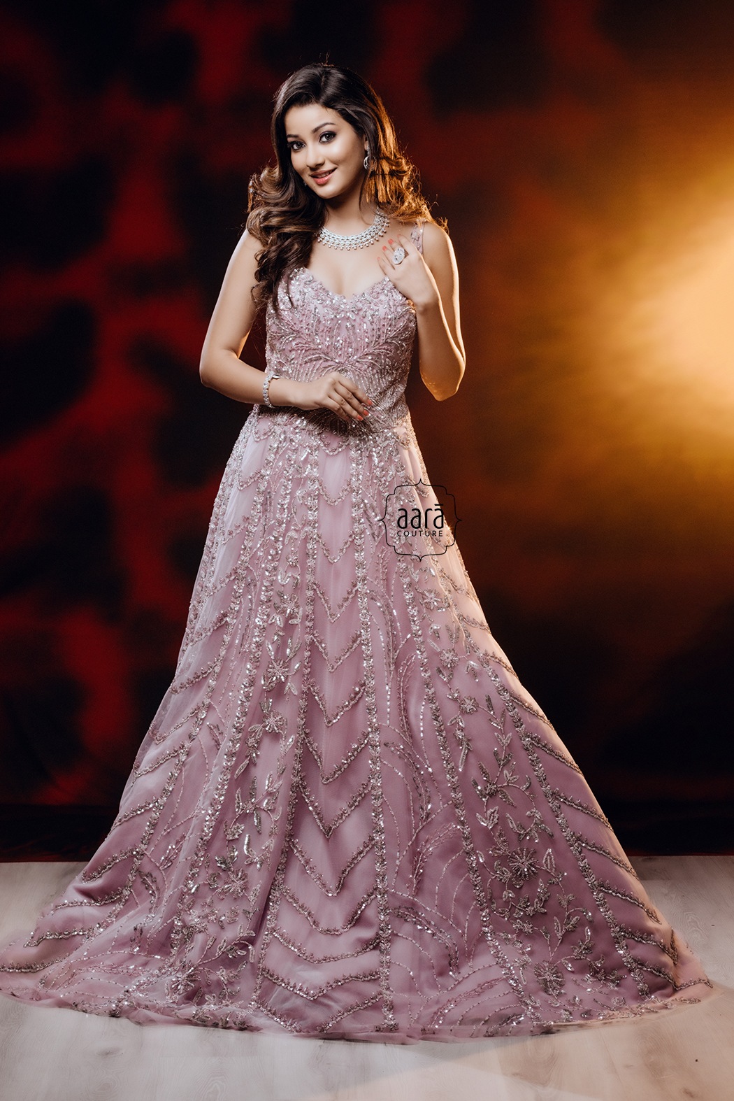 Impressive Pink Designer Indo-Western Dress with Jacket for Sangeet or  Engagement