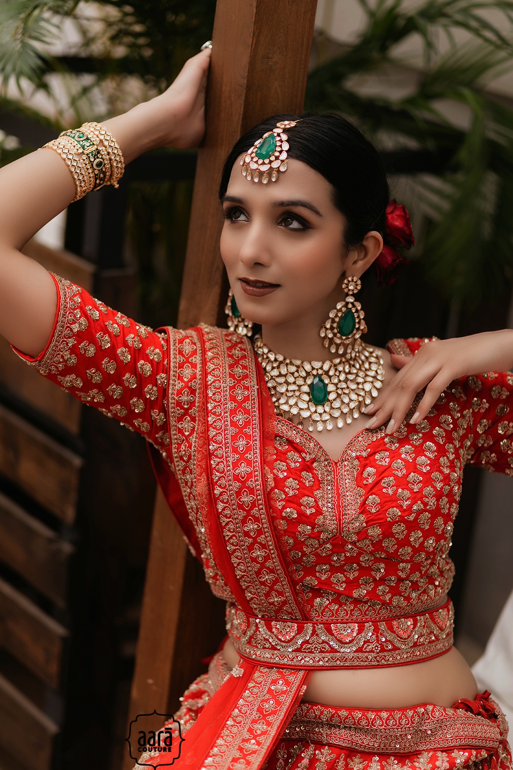 Turquoise Pattu Gown with Zari Border and Kundan work Waist belt –  siyarasfashionhouse